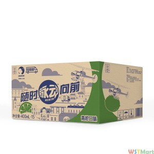 脉动（Mizone）青柠口味 维生素饮料 400ml*15瓶 整箱装